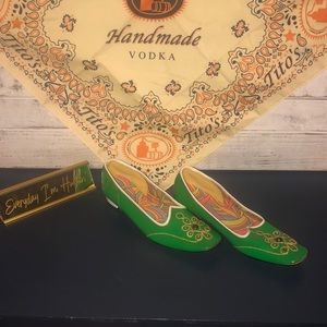 Ladies vintage Kookies leather bling flats size 8.5